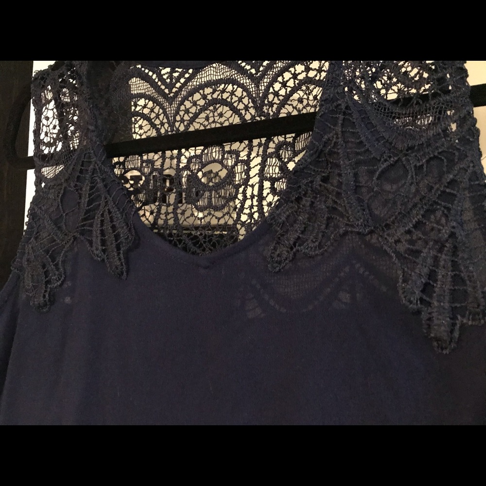 High-Low Lace Tank